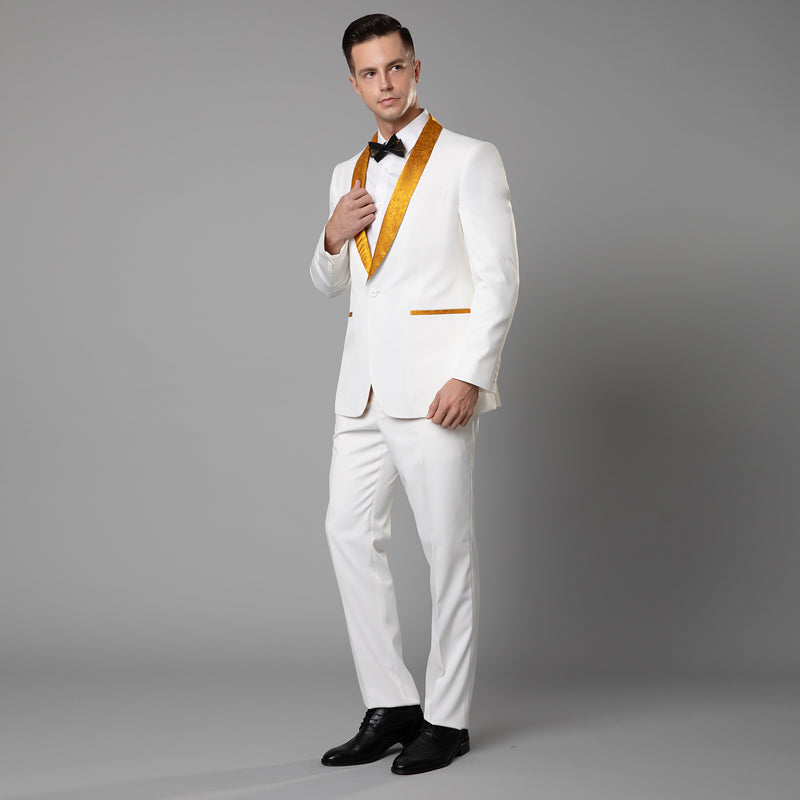 WHITE TUXEDOS SUIT