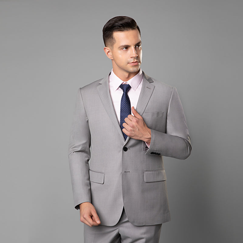 GRAY 2PCS BUSINESS SUIT