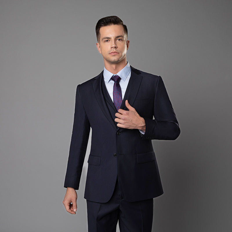 COTTON BUSINESS SUIT WITH STRETCH