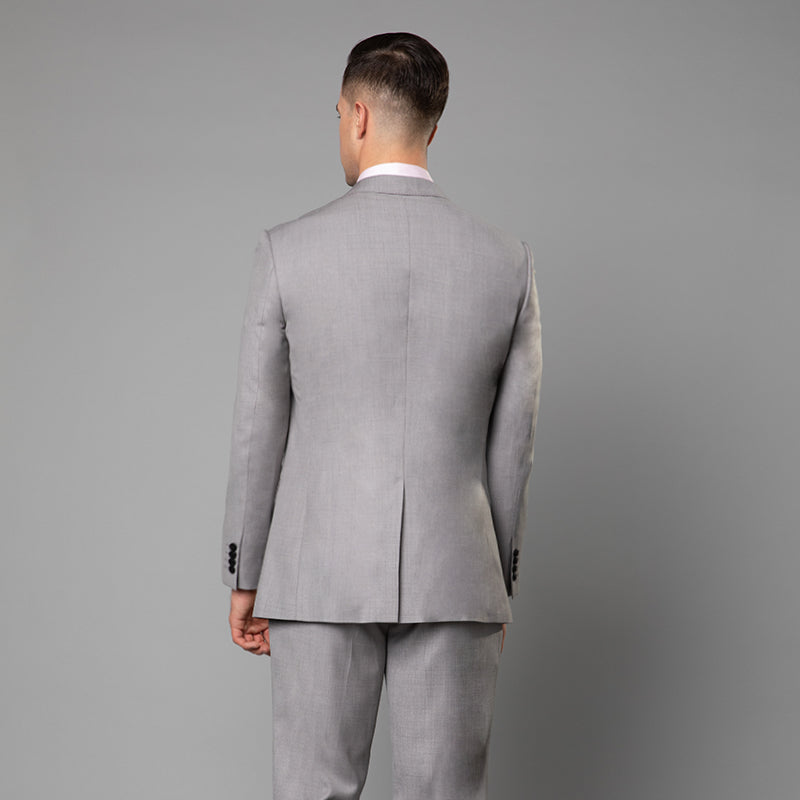 GRAY 2PCS BUSINESS SUIT