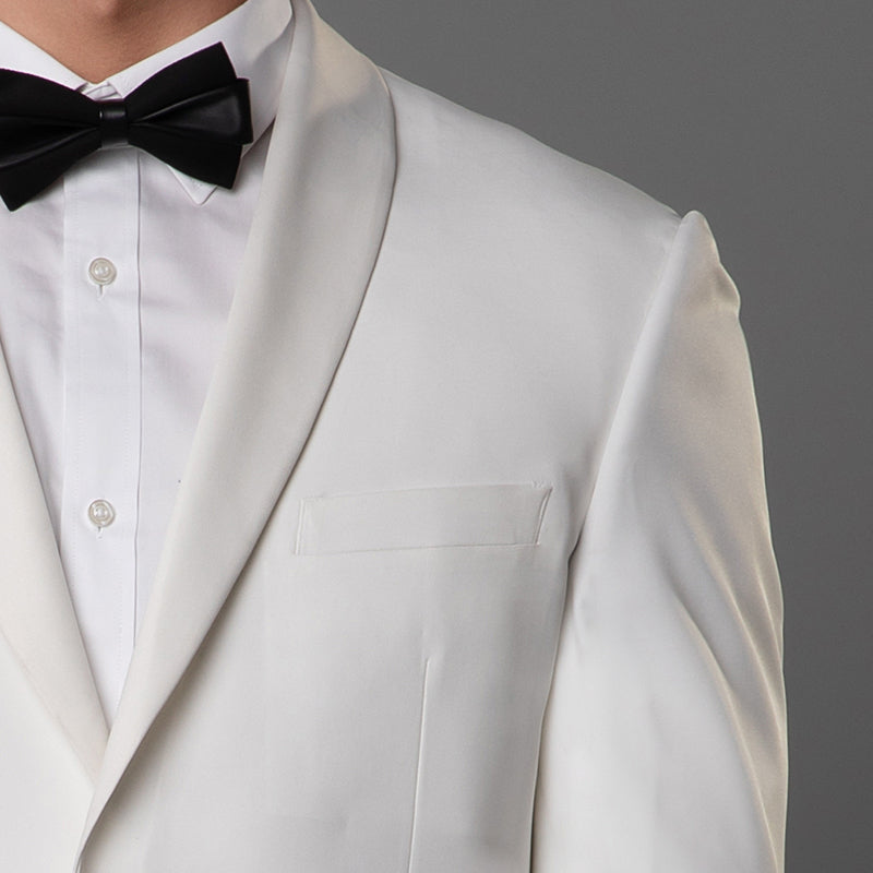 WHITE 2PCS TUXEDOS SUIT