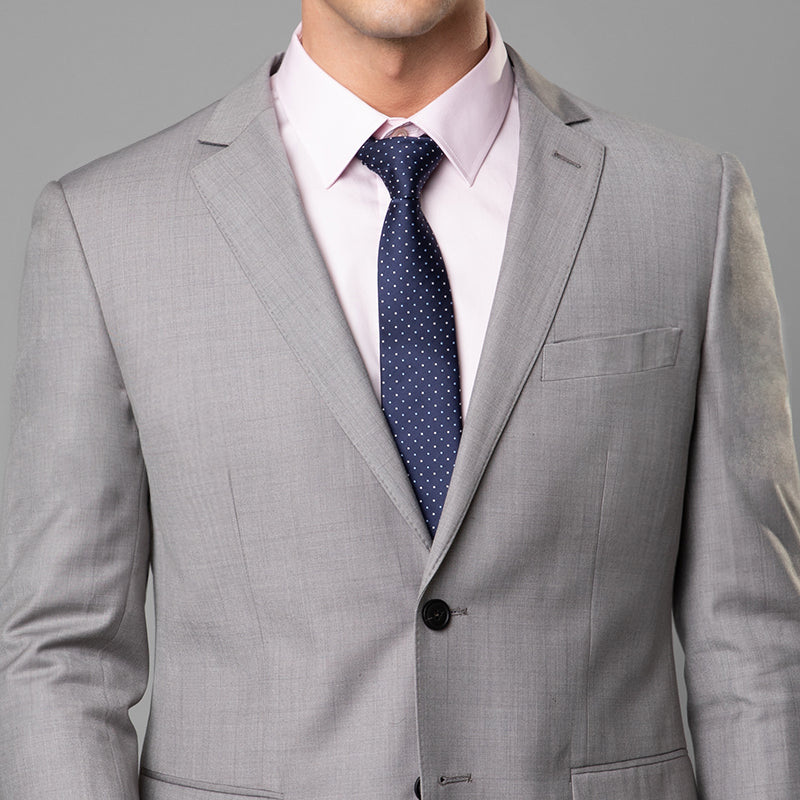 GRAY 2PCS BUSINESS SUIT