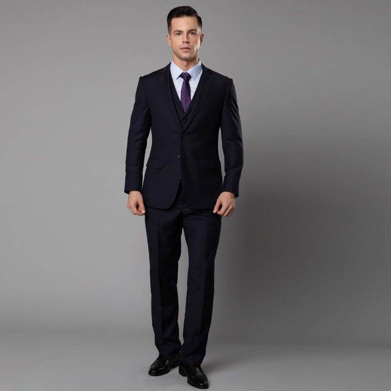 COTTON BUSINESS SUIT WITH STRETCH